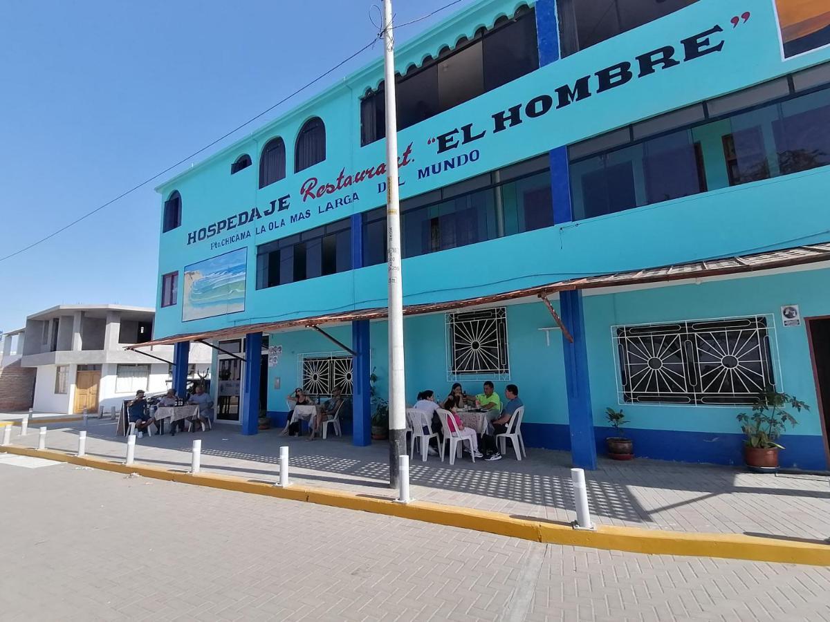 Hospedaje Restaurante El Hombre Puerto Chicama Bagian luar foto
